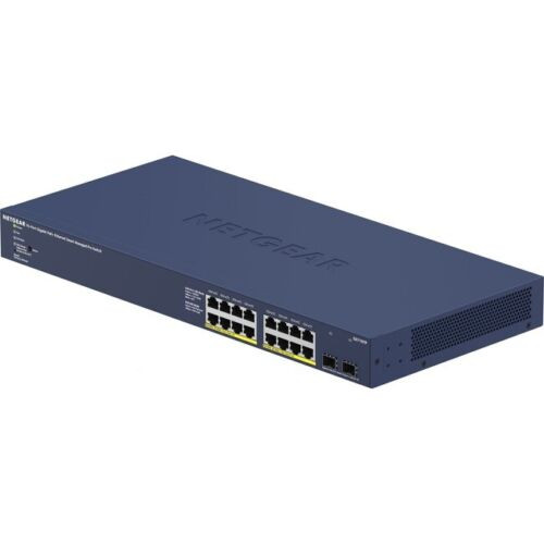 Netgear 16-Port Gigabit Ethernet Smart Managed Pro Poe Switch W/ Smart Cloud