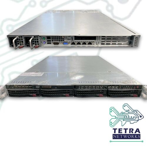 Supermicro 819-7 Sever Chassis Barebone With X8Dtu-Ln4F+ Motherboard, 2X Psu