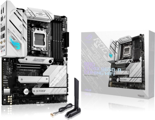 Asus Rog Strix B650-A Gaming Wifi 6E Am5 (Lga1718) Ryzen 7000 Motherboard(12+2