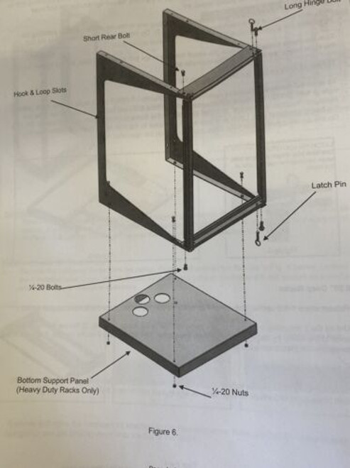 Legrand Ortronics 19-35-T18Db Swing-Ez Wall Mount  Rack 35 H X 19' W X 18 D