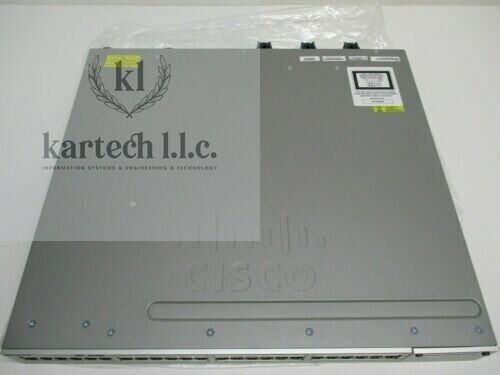 Cisco Ws-C3850-48P-E 3850 Series Switch With C3850-Nm-2-10G And Single Pwr Sply
