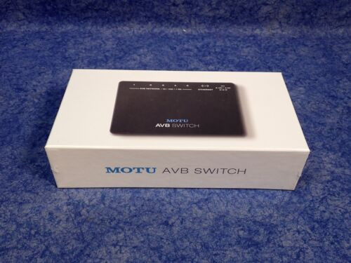 New Motu Avb Switch 5 Port Gigabit Audio Video Bridging Ethernet Switch (G135)