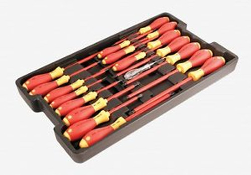 Wiha 32095 19 Piece Insulated Slotted/Phillips/Square/Terminal Screwdriver Box S