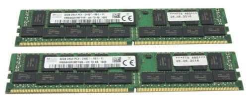 New Fujitsu 64Gb (2X 32Gb) Ddr4 Ecc Pc4-2400T-R Server Memory S26361-F3898-E642