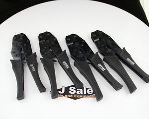 Amphenol Connex Coaxial Hex Crimpers Hand Crimping Tool Interchangeable Lot of 4
