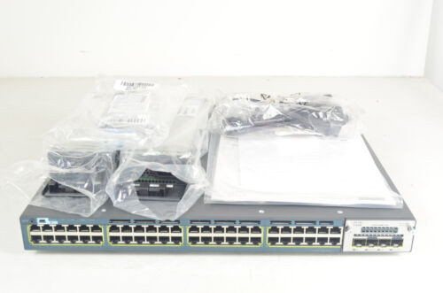 Cisco Catalyst Ws-C3560X-48T-E 48-Port Gigabit Switch W/C3Kx-Nm-10G - Open Box