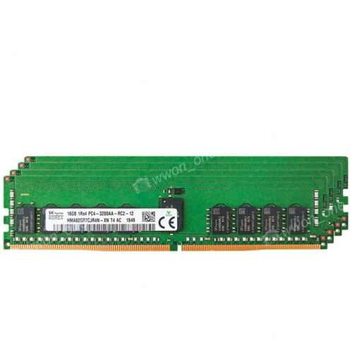 For Hynix 128Gb 8X16Gb Ddr4-3200Mhz Pc4-25600 Rdimm Ecc Registered Server Memory