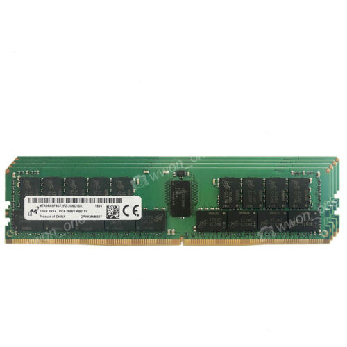 Micron 256Gb 8X32Gb Ddr4-21300R 2666Mhz 288Pin 1.2V Ecc Registered Server Memory