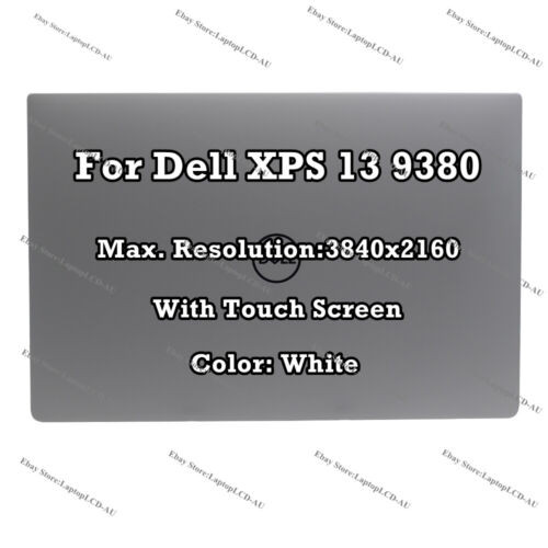 White 13" Dell Xps 13 9380 Uhd Lcd Display Touch Screen Assembly Complete Fd6Nc