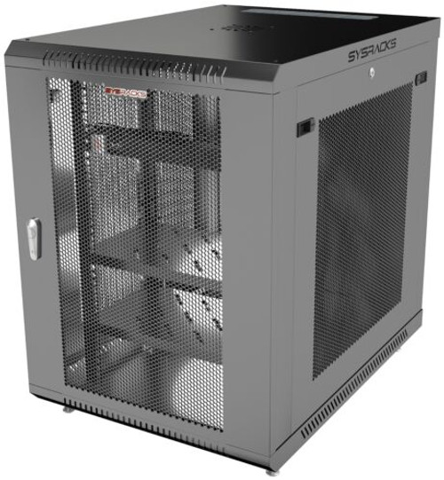 15U Server Rack Cabinet - 35'' (900 Mm) Deep - Sysracks Mesh Vented -Accessories