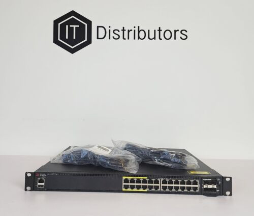 Brocade Icx7450-24P ,Dual Ac Power, Icx7400-4X10Gf, 2X 40Gq, Ships Today!