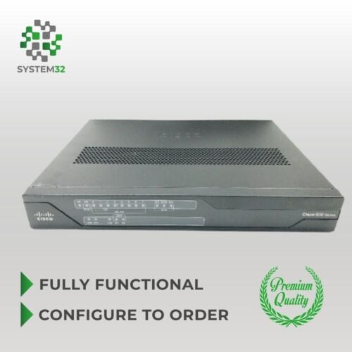 Cisco C891Fj-K9 Router  8 Port Fast Ethernet 3X Wan