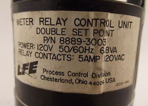 GE HIGH SET POINT METER RELAY CONTROL UNIT 120V 50/60Hz 6.8VA LFE8889-3003