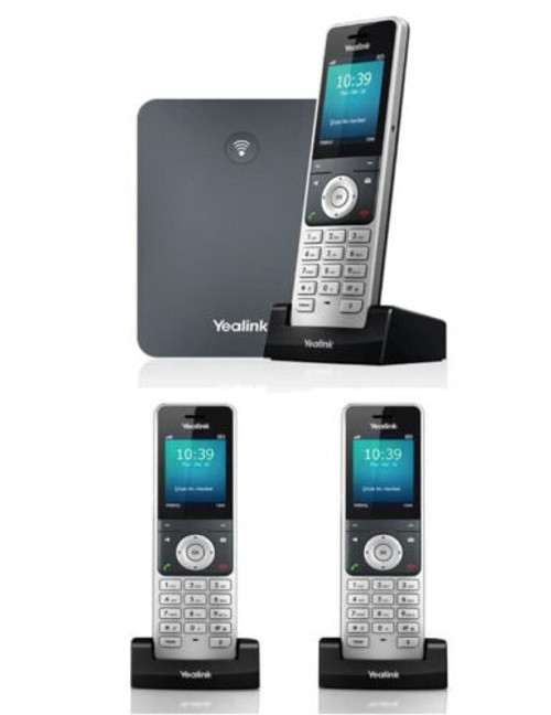 Yealink Ip Phone W76P  + 2-Unit W56H Handset Bundle