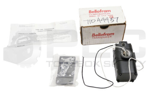 New Bellofram Type 1000 Transducer