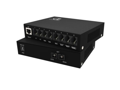 2 X Pots Rj11 Telephone And Gigabit Ethernet Over Fiber Converter - Multiplex...