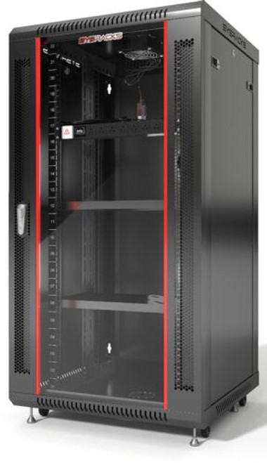 22U Server Rack It Data Box Enclosure (24"W X24"D X43"H)