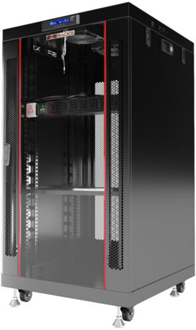 Sysracks 18U Server Rack Cabinet Premium Network Enclosure 24" Depth