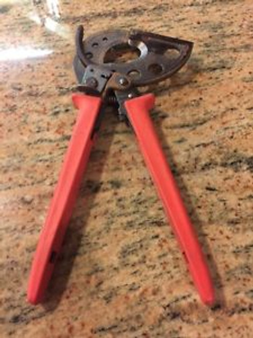 USED KLEIN TOOLS 63750 RATCHETING CABLE CUTTER 750 MCM