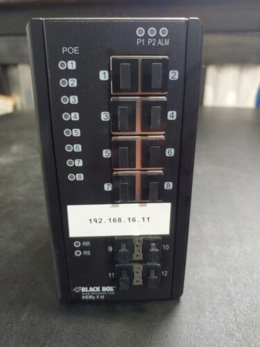 Black Box Enet Poe+ Industrial Switch Mgd (Lie1014A)