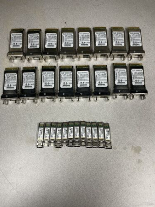 Lot 15 Genuine Cisco Cvr-X2-Sfp10G Sfp To X2 Converter Module + 10X Sfp-10G-Sr