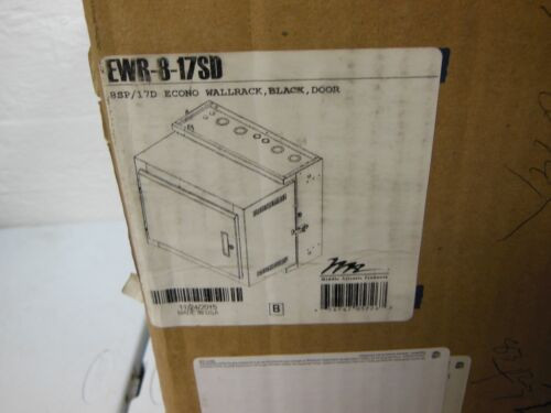 Middle Atlantic Ewr-8-17Sd Wallrack Black 8Sp/17D Wall Mount Rack W/ Door - New