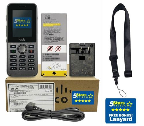 Cisco 8821 Wireless Ip Phone W/Battery & Power Bundle (Cp-8821-K9-Bun) Brand New