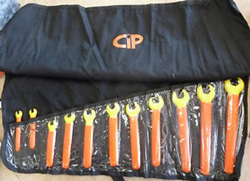 Certified Insulated Products CIP 10332 1000V 11-pc Open End Wrench Set, 1/4-7/8