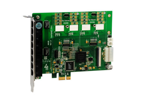 Openvox Ae810Ef 8 Port Analog Pci-E Card Base W Failover Function & Echo Module