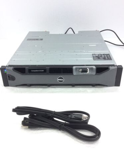 Dell Compellent Sc220 E04J Hard Drive Storage Array W/Key/E01M. 00Tw47 Cards