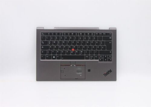 Lenovo Yoga X1 4Th Keyboard Palmrest Top Cover German Grey Backlit 5M10V24850-