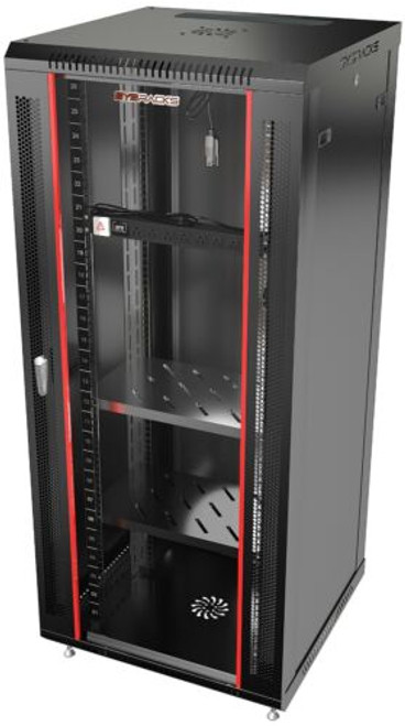 27U Wall Mount Server Rack Locking Network Cabinet Box Data Enclosure 24 Depth