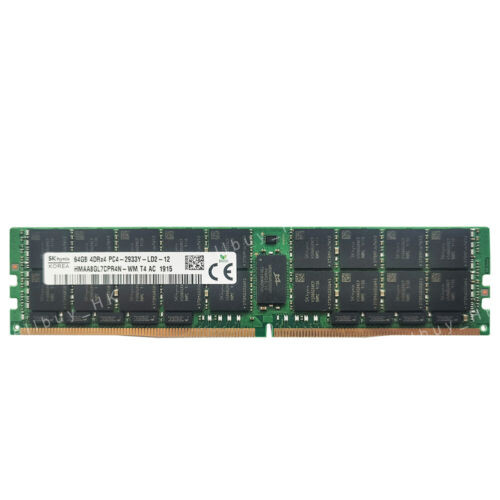 64Gb 4Drx4 Pc4-23400L 2933Mhz Registered Lrdimm Memory For Dell Poweredge T440
