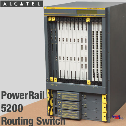 Alcatel Powerrail 5200 Routing Switch Gigabit 1000Base St Sx Tx 100Base 1000Mbit