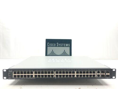 Cisco Sg500-52Mp-K9 52-Port Gigabit Poe+ Managed Switch W/Ear Rack