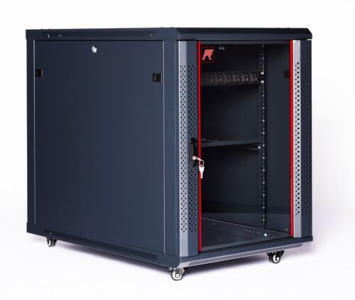 15U Rack Server Cabinet 35 Inch Depth Enclosure With Pdu - Shelf - Fan - Casters