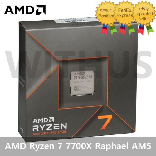 Amd Ryzen 7 7700X Raphael Am5 4.5Ghz/5.4Ghz 8-Core 16Thread Boxed Processor