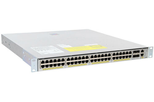 Cisco Ws-C4948E 48 Port Gigabit Layer3 Switch 10G Uplink 4948E Ios-15.2 Dual Pwr