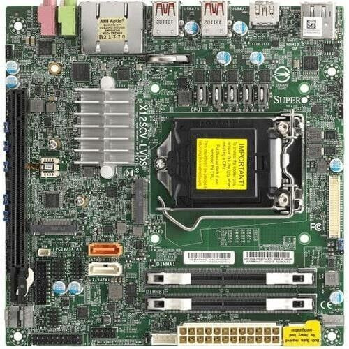 Supermicro Mbd-X12Scv-Lvds-(O/B) Mini-Itx Single Socket Lga-1200 H5 Xeon W-1200