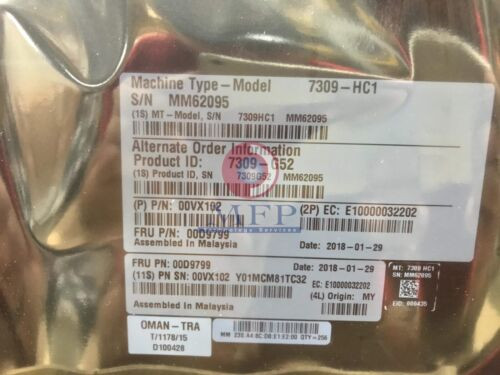 New Ibm Rackswitch G8052 Rear To Front 7309-G52 Include 3X 00D6070 Fans 00Vx102