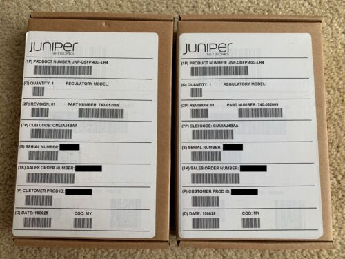 Juniper Jnp-Qsfp-40G-Lr4 New Open Box