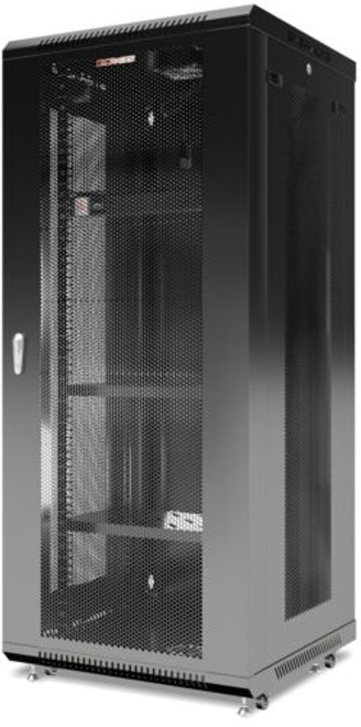 27U Server Rack - Sysracks Cabinet - 24 Inch Deep - Mesh Vented Door And Panels