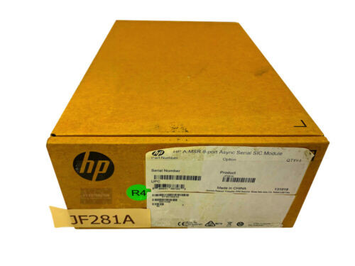 Jf281A I Brand New Sealed Hpe Smart Interface Card - 8 X Asynchronous Serial Wan