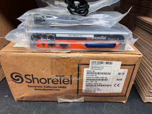 New/Open Box Shoretel Shoregear 50 Sg-50 Voice Switch