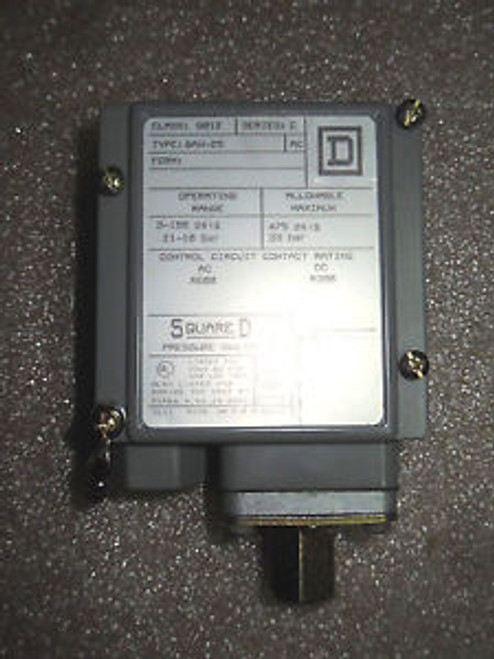 1  Square D 9012-Gaw-25 Machine Tool Pressure Switch
