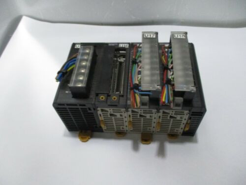 Omron Assembly  Cj1W-Pa202 Power Supply  & Cj1W-Ii101 I/O Interface Unit & Cj1W-