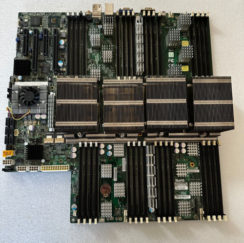 Supermicro X8Qb6-F Motherboard Lga 1567 With 4X E7-4820 8C @ 2.0Ghz