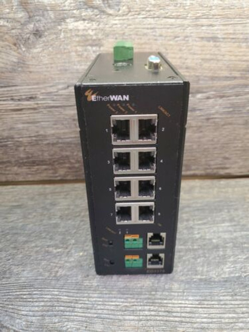 Etherwan Ed3175 Hardened Unmanaged Ethernet Poe Switch 8 Port No Power Supply
