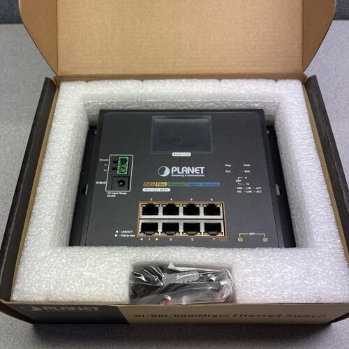 Planet Wgs-5225-8P2Sv Industrial L2+ 8-Port 10/100/1000T 802.3At Poe + 2-Port 10