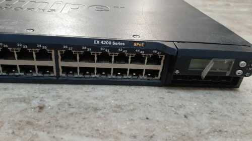 Juniper Networks Ex4200-48T-Dc With 2Ex-Pwr-190-Dc Dc Power Tested And Working